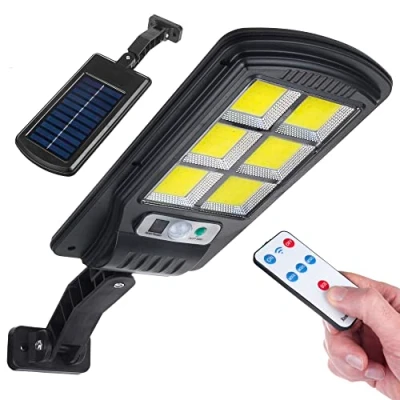Afbeelding van Maclean Solar Lamp Straatlantaarn op zonne energie met bewegings en schemersensor IP54 4W 400 Lumen 6500K Afstandsbediening