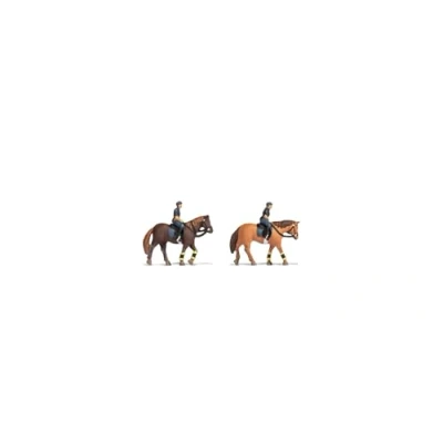 Afbeelding van NOCH 36078 N Politie te paard figuren Geverfd, Staand
