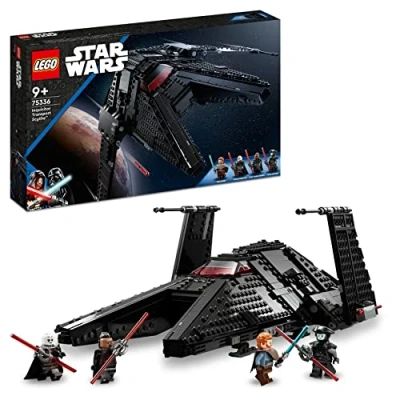 Afbeelding van LEGO 75336 Star Wars Inquisitor Scythe, bouwspeelgoed, ruimteschip, minifiguur Ben Kenobi en laserzwaarden, set Obi Wan