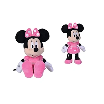 Image de SIMBA Disney Minnie Mouse Hot Pink Dress, 20cm, peluche peluche, rose, à partir de 0 mois