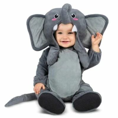 Afbeelding van Kostuums voor Baby&#039;s My Other Me Olifant Grijs (4 Onderdelen) Maat 7 12 Maanden