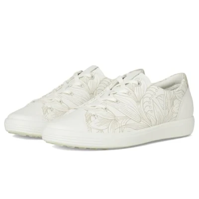 Afbeelding van ECCO Zachte sneakers voor dames, Witte bloemenprint.