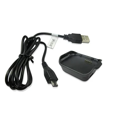 Afbeelding van vhbw Oplaadkabel compatibel met Samsung Gear 2 Neo SM R381 Smartwatch laadstation, docking, reservekabel, zwart