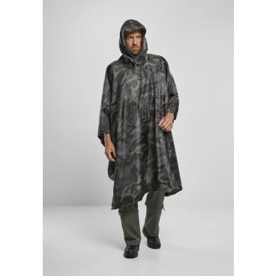 Afbeelding van Brandit Poncho Regenjas, Heren, Maat: One Size, Darkcamo