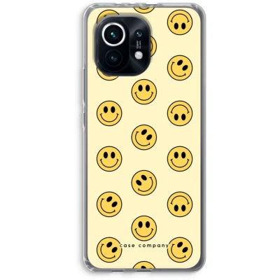 Afbeelding van Case Company® hoesje geschikt voor Xiaomi Mi 11 Smiley N2 Soft Cover Telefoonhoesje Bescherming aan alle Kanten en Schermrand