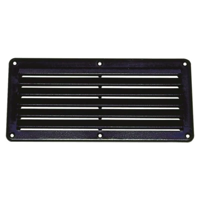 Afbeelding van Lank Abs Ventilatie Rooster Zwart 261 X 125