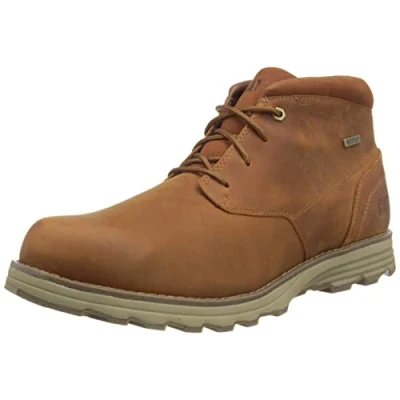 Afbeelding van CAT Footwear Elude Wp Chukka herenlaarzen, leer, bruin, 44 EU, Bruin leer.