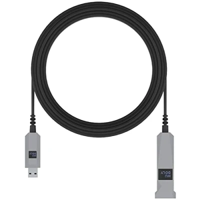 Afbeelding van Huddly 7090043790450 USB kabel 10 m 3.2 Gen 1 (3.1 1) A Zwart