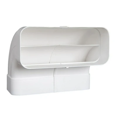 Afbeelding van Nedco hoekstuk verticaal 90 220x90mm ECO+ kunststof wit