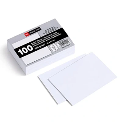 Afbeelding van Miquelrius Flashcards, 100 gladde notitiekaarten, studiekaarten, afmetingen 65 x 95 mm, offsetkarton 200 g/m²