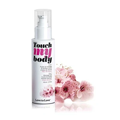 Afbeelding van Touch my Body Glijmiddel en massageolie in 1 Kersenbloesem