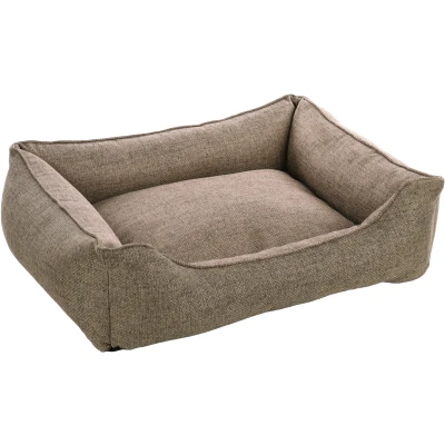 Afbeelding van Flamingo Gini Mand Honden Rechthoekig+rits Taupe 80x67x22cm 1st 137532