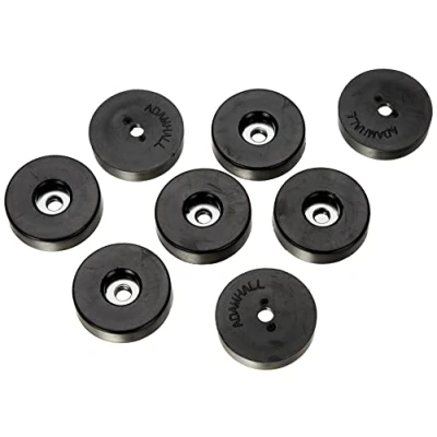 Afbeelding van Adam Hall Hardware 4906 M8 AH Rubberen voetjes in een zakje, 38 x 10 mm, 8 stuks