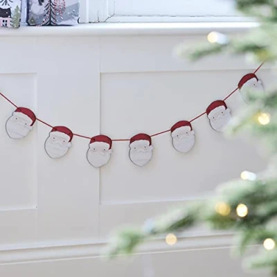 Afbeelding van Ginger Ray Houten slinger kerstman 2 meter