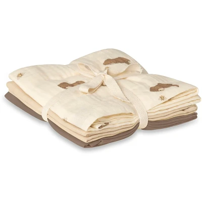 Afbeelding van That&#039;s Mine Hydrofiele doek Bora Bees and Bears 70x70 cm (3 pack)
