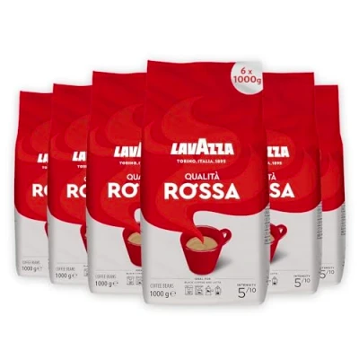 Afbeelding van Lavazza Qualita Rossa koffiebonen, 6 stuks, x 1000 g