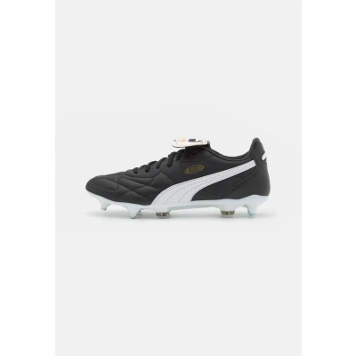 Afbeelding van Puma KING TOP MXSG Voetbalschoenen met metalen noppen, Heren, Maat: 42.5, Black/white/gold Hoogwaardig imitatieleer