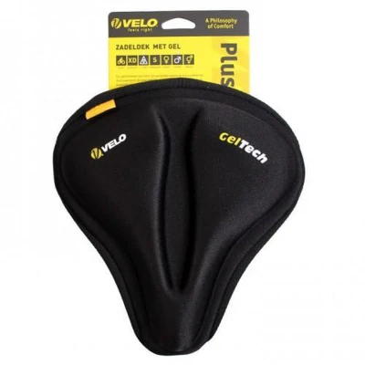 Afbeelding van Velo Zadeldekje Plush Gel Met O zone Heren Zwart