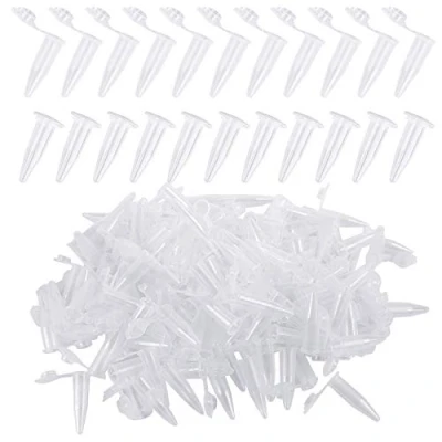 Afbeelding van Chudian 500 stuks 1,5 ml centrifugebuis van kunststof, reageerbuizen kunststof voor sapcentrifuge, fles met transparant deksel laboratoriummonsteropslag container