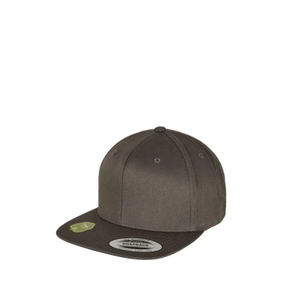 Afbeelding van Flexfit Snapback van biologisch katoen, uniseks baseballpet, Donkergrijs