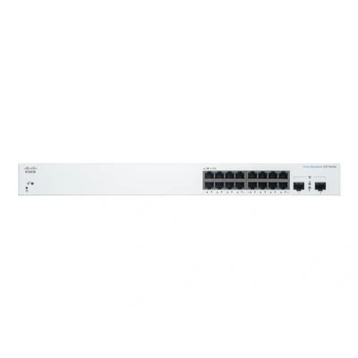 Image de Cisco Business 220 Series CBS220 16T 2G Commutateur intelligent 16 x 10/100/1000 + 2 Gigabit SFP (liaison montante) Montable sur rack