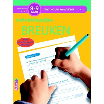 Afbeelding van Tijd voor huiswerk Oefenblaadjes Breuken 8 9 jaar