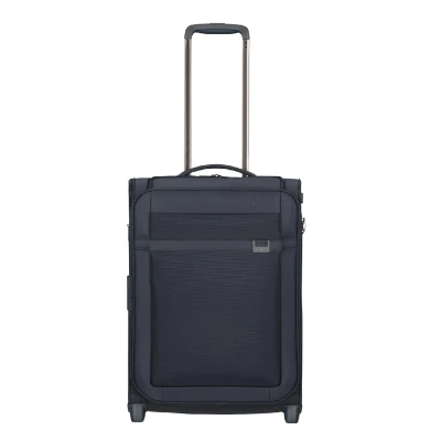 Afbeelding van Samsonite Airea Upright 55 Exp Toppocket dark blue Zachte koffer