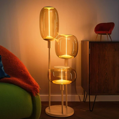Afbeelding van LEDVANCE vloerlamp Decor Stick 3 lamps. Hoogte 78cm, beige