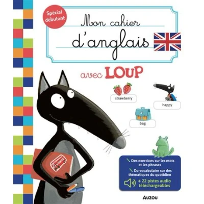 Image de Mon cahier d&#039;anglais avec Loup de soutien
