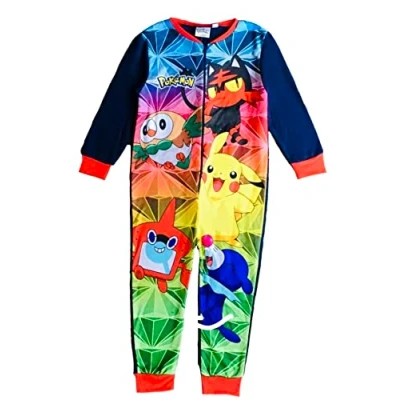 Afbeelding van Pokemon Jumpsuit voor jongens van 4 tot 12 jaar, marineblauw, 9 10 Navy Blauw