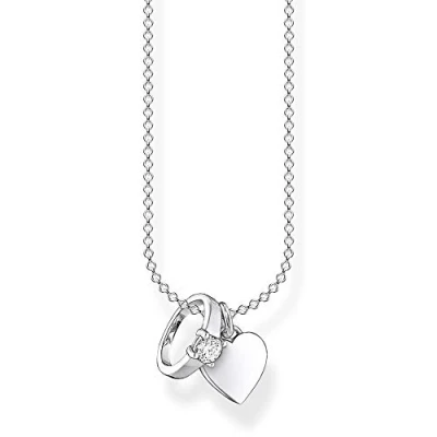 Afbeelding van Thomas Sabo Dames Ketting 925 Zilver 1 Zirkonia One Size 88276388