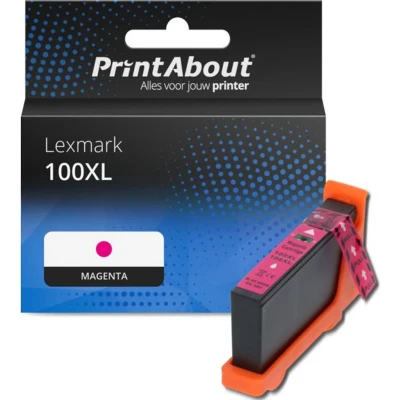 Afbeelding van Huismerk Lexmark 100XL (14N1070E) Inktcartridge Magenta Hoge capaciteit