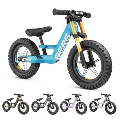 Afbeelding van BERG Biky Cross Blue Loopfiets 12 inch Met handrem Lichtgewicht frame van magnesium 2 tot 5 jaar Blauw