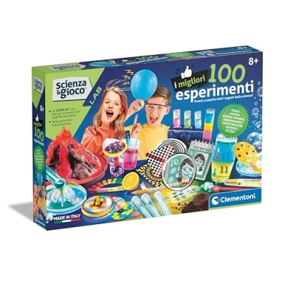 Afbeelding van Clementoni Wetenschap &amp; Game Lab de 100 beste ervaringen, wetenschappelijk laboratorium voor kinderen vanaf 8 jaar om disciplines zoals chemie, natuurkunde, plantkunde, spel gemaakt in Italië te