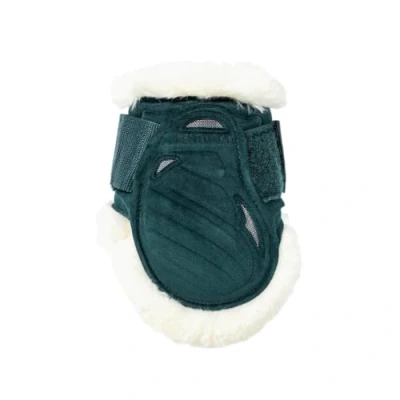 Afbeelding van Kentucky Kogelbeschermer Young Horse Velvet Vegan Bont Donker Groen M