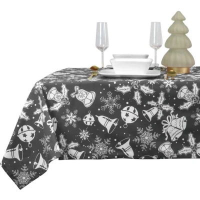 Afbeelding van Unique Living Tafelkleed Hein 150x250cm Dark Grey