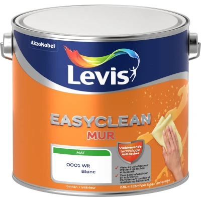 Afbeelding van Levis Easyclean Muurverf Mat Wit 2.5L