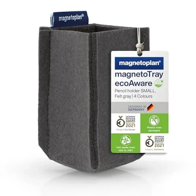 Afbeelding van Magnetoplan magnetoTray MEDIUM 1227701 Penhouder magnetisch (b x h d) 130 100 60 mm Grijs