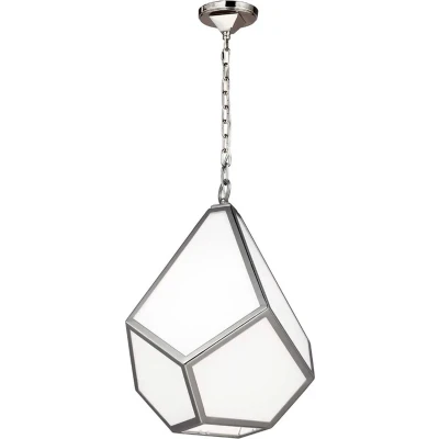 Afbeelding van Feiss LED Pendelarmatuur Diamond 1X E27 Max 60W Dimbaar Polished Nickel