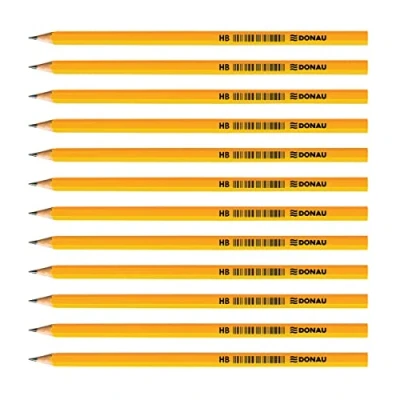 Afbeelding van OFFICER PRODUCTS Donau 7383001PL 99 HB potlood, niet giftig, hout, geel, 12 stuks