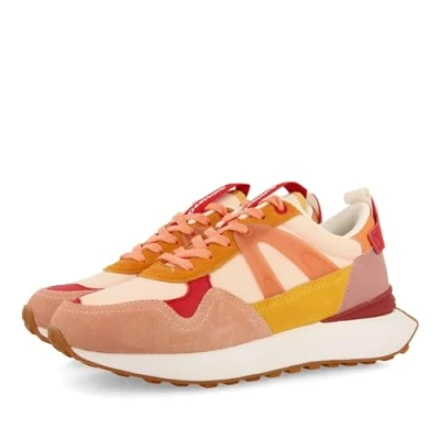 Afbeelding van Gioseppo Adair Sneakers laag, Dames, Maat: 36, Rosa Leer/ synthetisch