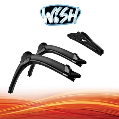 Afbeelding van Wish® HYBRID SYMBIO Ruitenwisserset voor en achter lengte 24&quot; 600mm / 20&quot; 500mm 10&quot; 250mm hybride ruitenwissers achterkant + Review G HS24.20.10RG