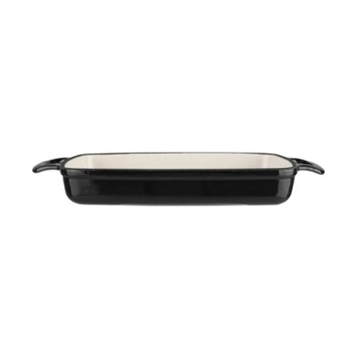 Image de Plat en fonte rectangulaire 1,8 L noir Vogue Fonte1,8370Oui x205x40mm