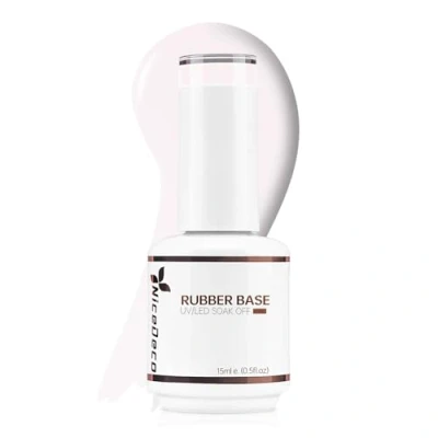 Image de Nicedeco Rubber Base Gel 15ml Vernis à ongles Semi Permanent UV LED Nude Nail Polish, Réparation et Renforcement des 14