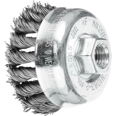 Afbeelding van PFERD 43305001 Komborstel getordeerd TBG Ø 65 mm M14 staaldraad 0,50 voor haakse slijpers 1 stuk(s)