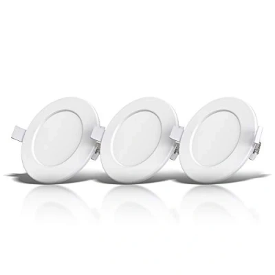 Afbeelding van B.K.Licht inbouwspots badkamer LED witte 3 stuks spotjes inbouw ronde IP44 Ø11.5cm 3.000 Kelvin 450 Lm 6W