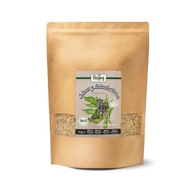 Afbeelding van Biojoy Organische zwarte vlierbloesem, gesneden, thee (Sambucus nigra) (500 gr)