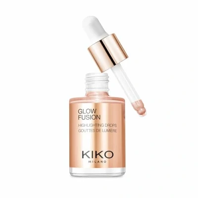 Afbeelding van KIKO Milano Glow Fusion Highlighting Drops 02, vloeibare highlighter voor het gezicht met metallic afwerking