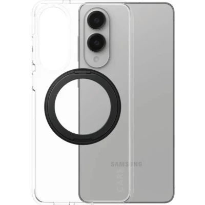 Afbeelding van CARE by PanzerGlass Feature Case Transparant w. Zwart Kickstand &amp; QI Samsung S25 Edge
