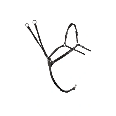 Image de Montar Collier de Chasse Papillon ss Cuir Écologique Noir Cob